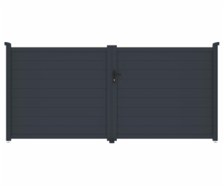 Brána G21 Orlando 350x158 cm dvoukřídlá, antracitová