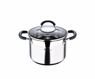 Hrnec s poklicí nerez FOODIES 20 cm 4 litry BGMP-1505-BK