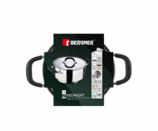 Kastrol s poklicí nerez MIDNIGHT 20 cm 2,3 litru BG-32082-MM