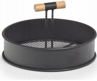 Zeller Kovový stojan s úchyty, O 20 cm, černý, ZELLER