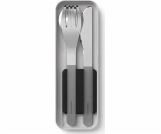 Monbento Cestovní sada příborů Monbento Slim Box Black