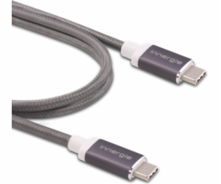 Innergie USB kabel USB-C - USB-C 1 m šedý (3082175600)