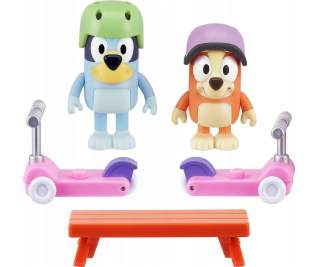 Tm Toys Sada figurek Bluey na koloběžce