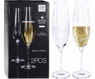 ATMÓS FERA Sklenice na šampaňské CRYSTAL, 260 ml, 2 kusy,...
