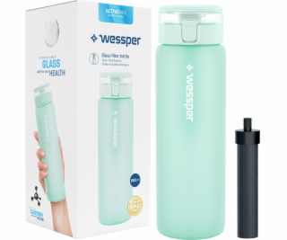 Wessper Skleněná láhev ActiveMax 680ml mátová