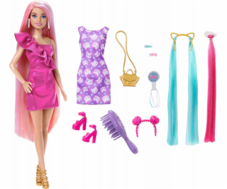 Mattel Barbie Vlasová hrací panenka + doplňky (JDC85)