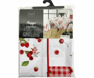 Douceur d`Interieur Ovocný ubrus CERISE, 140 x 240 cm, plast