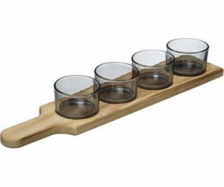 Secret de Gourmet Skleněné misky na svačinu Arha na dřevě...