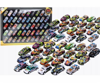 LeanToys Sada Spring Cars s autíčky a pohonem, barevná 50...