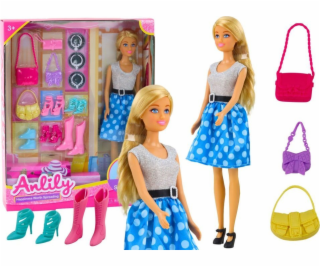 LeanToys Sada pro panenky Anlily, oblečení a doplňky