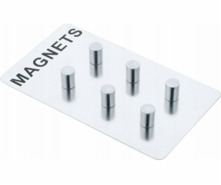 Zeller Magnety Memo, nerezová ocel, 6 kusů, ZELLER