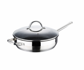Pánev s mramorovým povrchem a poklicí GOURMET 24 cm nerez...