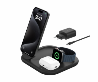 Belkin BOOST CHARGE Qi2 15w Magnetic 3in1, černý