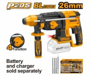 Ingco CRHLI201681E aku vrtací kladivo vč. baterie a nabíj...