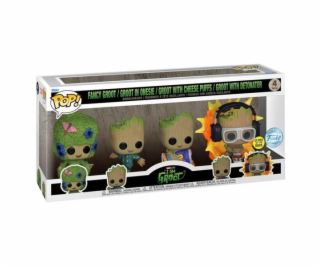POP! 4 Pack Marvel: I Am Groot - Groot Special Edition (G...