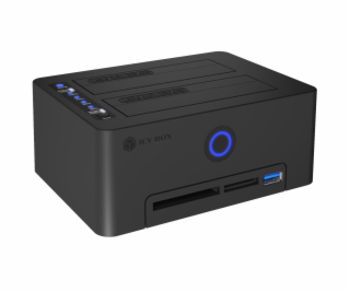 IcyBox IB-1233CL-CR čtečka karet 2x 2,5/3,5 SSD/HDD