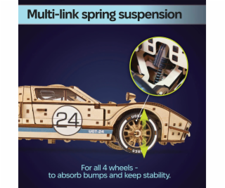 Ugears 3D dřevěné mechanické puzzle UGT-24 Endurance Racer