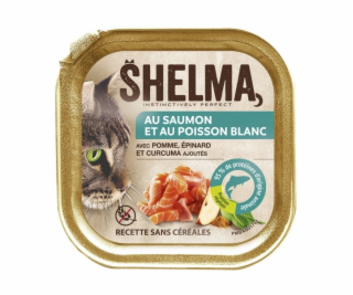 SHELMA Salmon and white fish pate - mokré krmivo pro kočk...