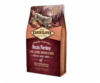 CARNILOVE Cat Large Breed Duck and turkey - suché krmivo ...