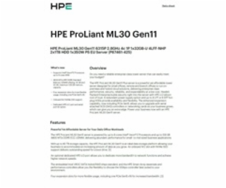 HPE PL ML30g11 6325P (3.5G/4C8T) 1x32G 2x960G SSD SATA 4L...