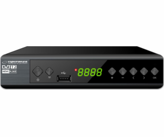 Esperanza Digitální tuner/dekodér DVB-T2 H.265/HEVC