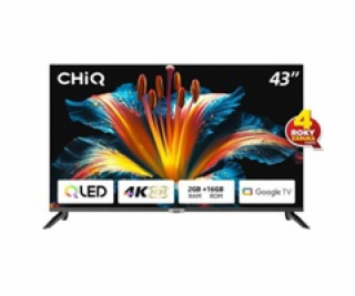 CHiQ U43QST TV 43 , UHD, QLED, ultratenká, Google TV, DLG...