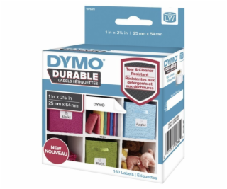 Dymo štítky 25 mm x 54 mm 160 kusů, bílé (1976411)