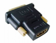 Kab. redukcia HDMI-DVI F / M, pozlátené kontakty, čierna