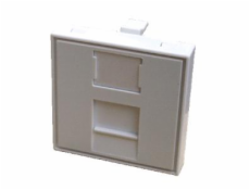 Modul 45x45mm do parapetnej lišty s clonou biely
