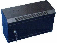 10 "rack jednodílný 4U/140 DATACOM černý plech.dv.
