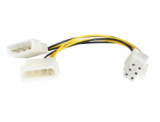 PREMIUMCORD Redukce napájecí 5,25" Molex - 6pin pro PCI-E grafické karty