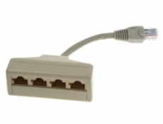 Rozdvojka RJ45 - 1xM8p8c/4xF8p2c (4xTEL. po jednom UTP kabelu)