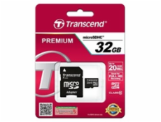 TRANSCEND Micro SDHC Class 10 32GB + adaptér