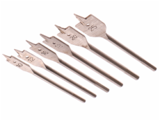 Vrtáky ploché do dřeva, sada 6ks, 10-12-16-18-20-25mm, délka 150mm, GEKO