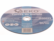 Řezný kotouč na ocel, 230x2,0mm, GEKO