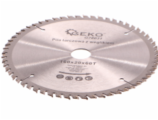 Kotouč pilový vidiový s otvory, 160x20x60T, GEKO