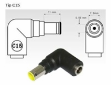 AVACOM nabíjecí Jack pro Notebooky C15 (7,9mm x 5,5mm pin) pro IBM/Lenovo