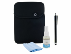 4World SADA pre tablety 10.1&#39;&#39; | black rukáv | stylus | čistejšie 30ml | handričku