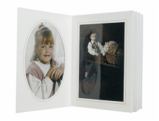 1x125 Daiber Passepartouts 13x18 white/golden line