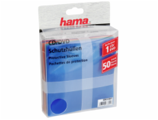1x50 Hama CD/DVD           51067 Protective Sleeves coloured 1x50 Hama CD/DVD           51067 Protective Sleeves coloured
