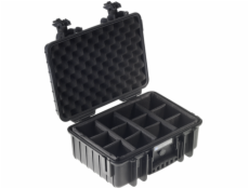 B&W Outdoor Case Type 4000 cierna s priehradkami