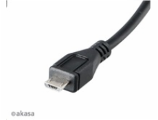 AKASA Kabel redukce USB OTG Micro USB male na USB Type A female, 15cm