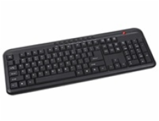 C-TECH klávesnice KB-M-102 USB, multimediální, slim, black, CZ/SK