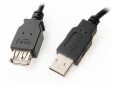 equip USB 2.0 predlžovací A-&gt; A 1,8 m M / F, čierny