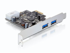 Delock karta PCI Express -&gt; 2x USB 3.0 + low-profile záslepka