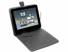 Puzdro na tablet Tracer 7&#39;&#39; - pevná koženka - čierne + klávesnica micro USB