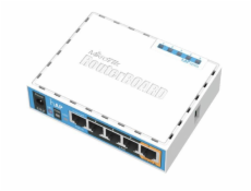 MikroTik hAP, 650MHz CPU, 64MB RAM, 5x LAN, integr. 2.4GHz Wi-Fi, WPS, vč. L4