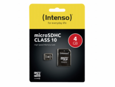 INTENSO Micro SDHC karta 4GB Class10