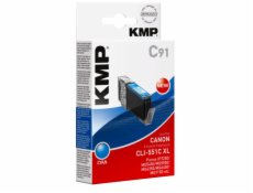KMP C91 atram. kazeta azurova komp. s Canon CLI-551 C XL