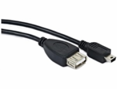 GEMBIRD Kabel USB 2.0 A-Mini B OTG 15cm (F/M, pro tablety a smartphone)